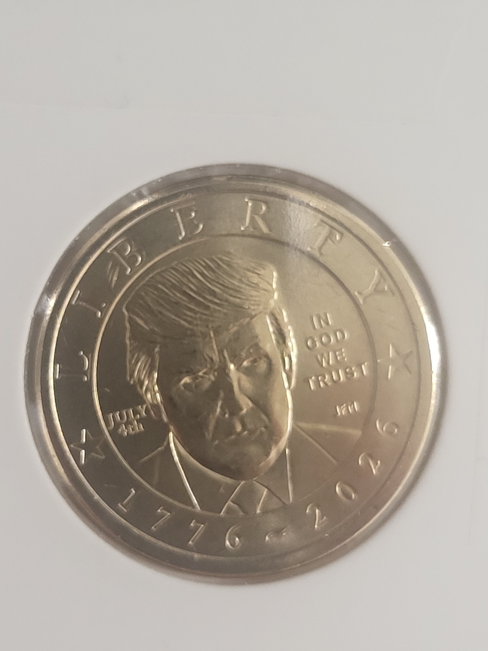 Rare 2026 Donald Trump $1 coin July 4th privy mark